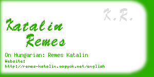 katalin remes business card